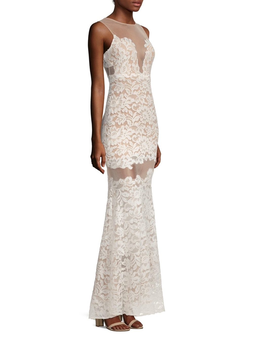 ✨💍NWT✨💍 BCBG LACE WEDDING GOWN SZ:4 - Picture 3 of 11